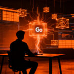 Desarrollador web trabajando en una interfaz moderna con Go, Tailwind CSS y renderizado en servidor para dashboards de alto rendimiento.