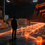 Inteligencia artificial en la cadena de suministro y robótica logística, impulsando la eficiencia operativa en startups tecnológicas.