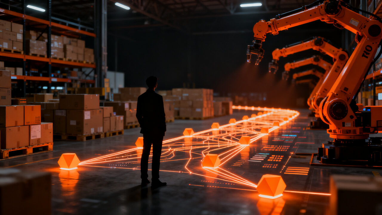 Inteligencia artificial en la cadena de suministro y robótica logística, impulsando la eficiencia operativa en startups tecnológicas.