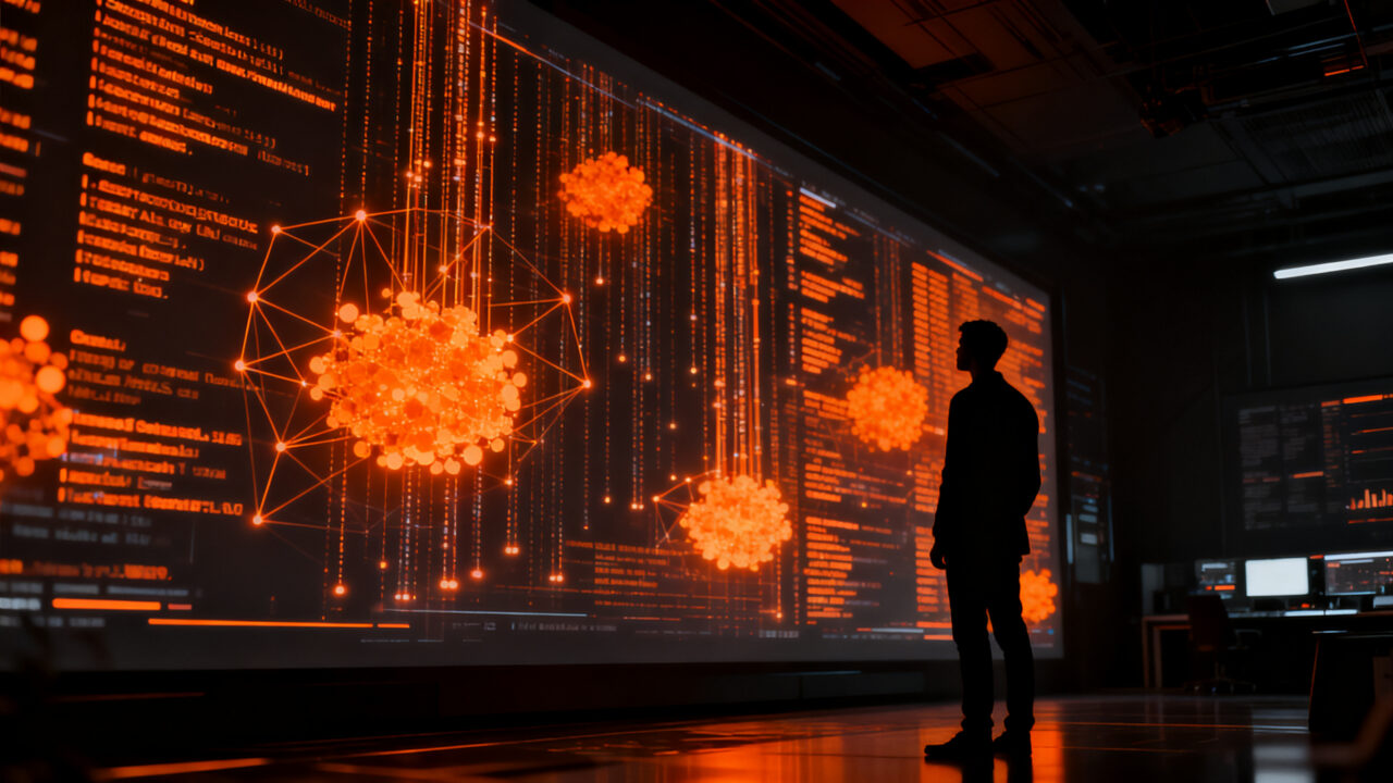 Ciberseguridad en startups: IA analizando vulnerabilidades y gestión de riesgos digitales en 2026.