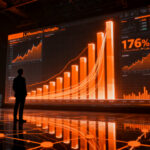 Inversor analizando mercado de futuros de litio y volatilidad de precios en China, impacto en startups tecnológicas.