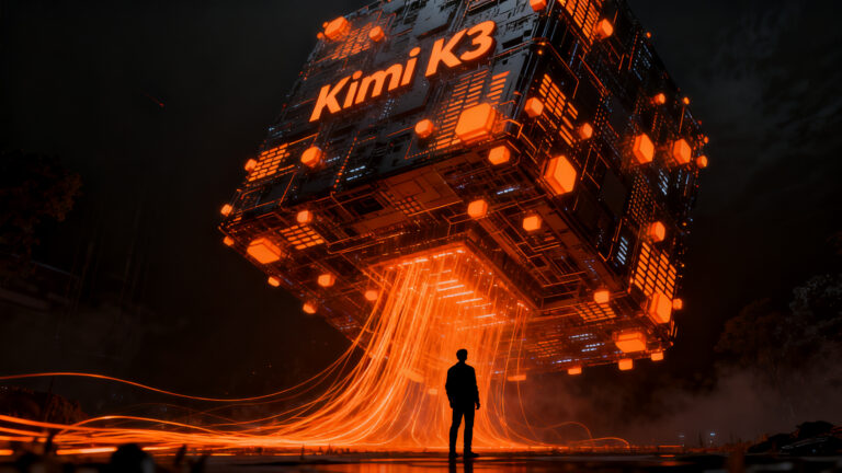 Modelo IA Kimi K3 de Moonshot AI, representando el avance en modelos de lenguaje de gran escala y agentes inteligentes para startups.