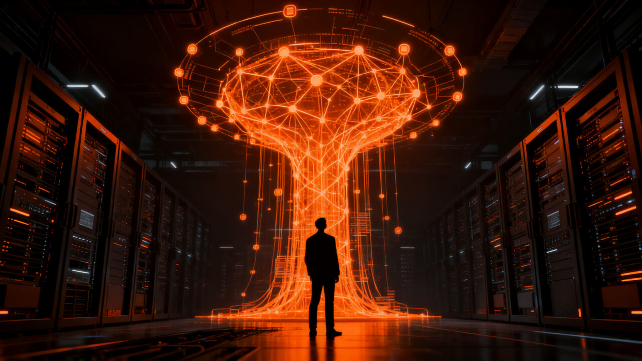 El modelo de IA Kimi K3 de Moonshot AI, representando el futuro de la infraestructura de inteligencia artificial abierta y escalabilidad para startups.