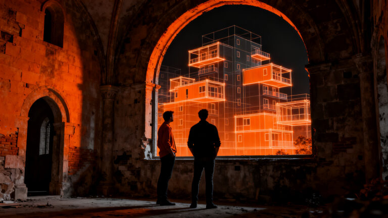 Proyecto de vivienda colaborativa y rehabilitación urbana en Navarra con modelos cooperativos proptech.