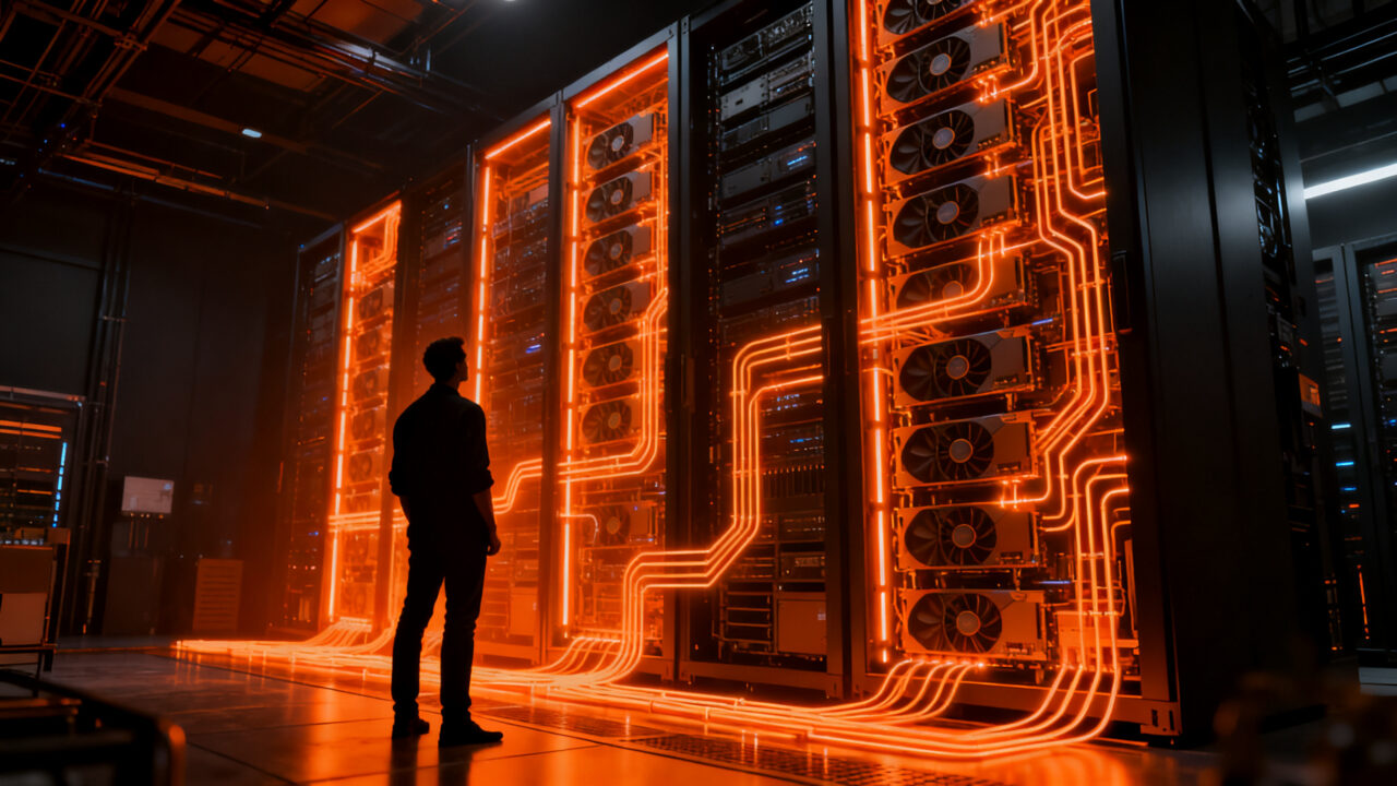 Estrategia de financiamiento de startups de IA mediante deuda garantizada con infraestructura GPU, representando crecimiento sin dilución.