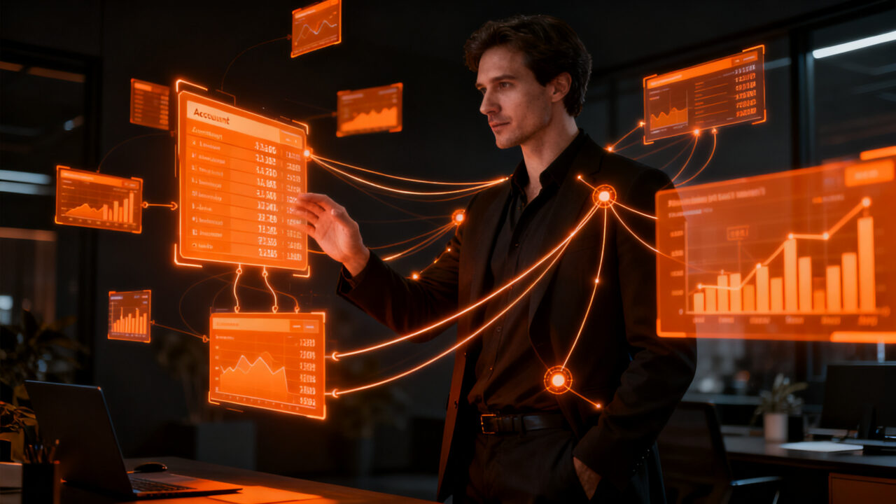 Emprendedores utilizando la plataforma NeoIA para gestión contable automatizada con apoyo de Corfo, representando la transformación digital de pymes en LATAM.