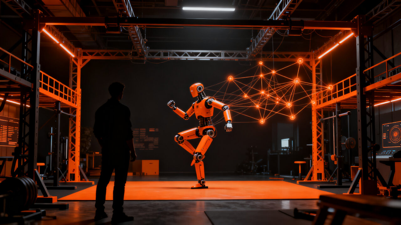 Entrenamiento de robots con Physical AI en gimnasios tecnológicos de NEURA Robotics para startups y automatización.