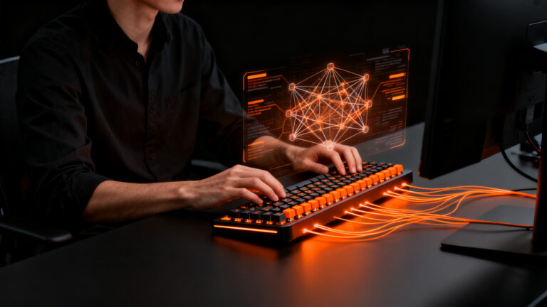 Hardware OpenAI Codex Micro, teclado mecánico especializado para controlar agentes de IA y mejorar la productividad de programadores.