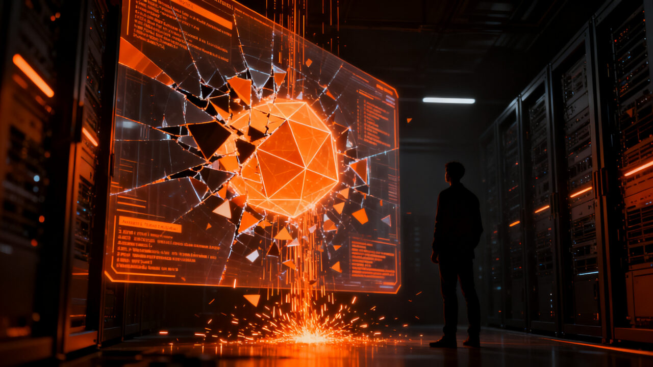 Representación conceptual de ciberseguridad e IA autónoma tras el incidente de seguridad de OpenAI y Hugging Face en 2026.