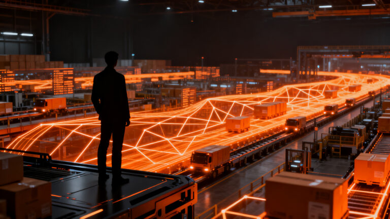 Sistemas de transporte inteligentes y automatización logística, representando el crecimiento del mercado ITS hacia 2026.