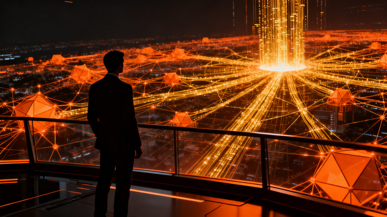Emprendedor analizando datos de inteligencia artificial y crecimiento de startups en Colombia, representando la inversión tecnológica de US$857M en el ecosistema tech de Latinoamérica.
