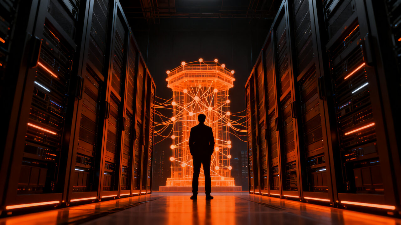 Líder TI evaluando soberanía digital frente a infraestructura tecnológica, representando el riesgo geopolítico y el auge del código abierto en Europa.