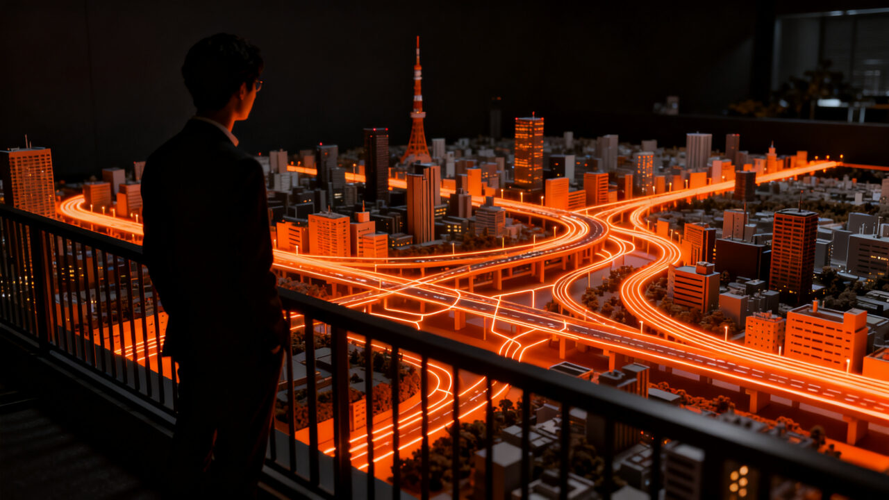 Sistema de gestión de tráfico Shako Shomeisho en Tokio como modelo para smart cities y movilidad urbana.