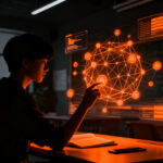 Estudiante interactuando con una plataforma de educación digital e inteligencia artificial en Vietnam, representando la transformación EdTech.