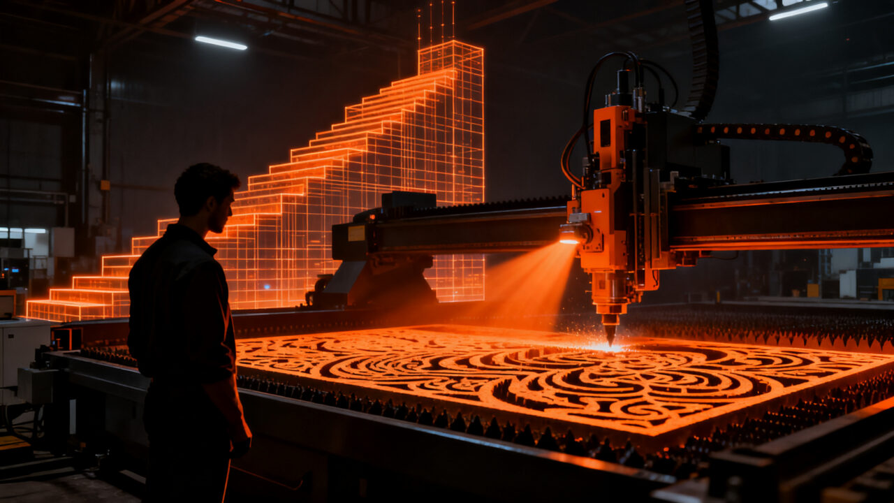 Transformación digital en industria manufacturera, automatización industrial de PYME con tecnología avanzada.