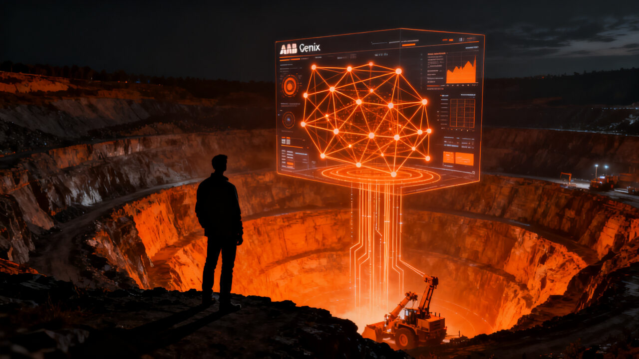 Implementación de IA generativa y sensores virtuales de ABB Genix en la minería digital del futuro.