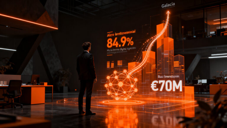 Adopción de inteligencia artificial en empresas gallegas, informe OSIMGA sobre digitalización y crecimiento de pymes.