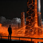 Rascacielos inteligente de AI SpaceFactory integrando tecnología de la NASA y arquitectura IA para el futuro de la construcción urbana.
