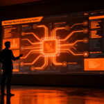 Consultor de marketing liderando una transformación digital con IA, representando la innovación operativa de AiChemist.