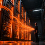 Crecimiento de AMD en chips para inteligencia artificial y centros de datos, representando el liderazgo en semiconductores y el impacto en el mercado startup.