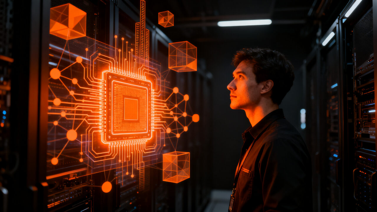 Estratega tecnológico analizando el futuro de los chips de IA y hardware personalizado para startups en 2026.