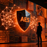 Seguridad en la era de la IA: experto analizando la robustez de la criptografía AES frente a LLMs, concepto de ciberseguridad para startups.