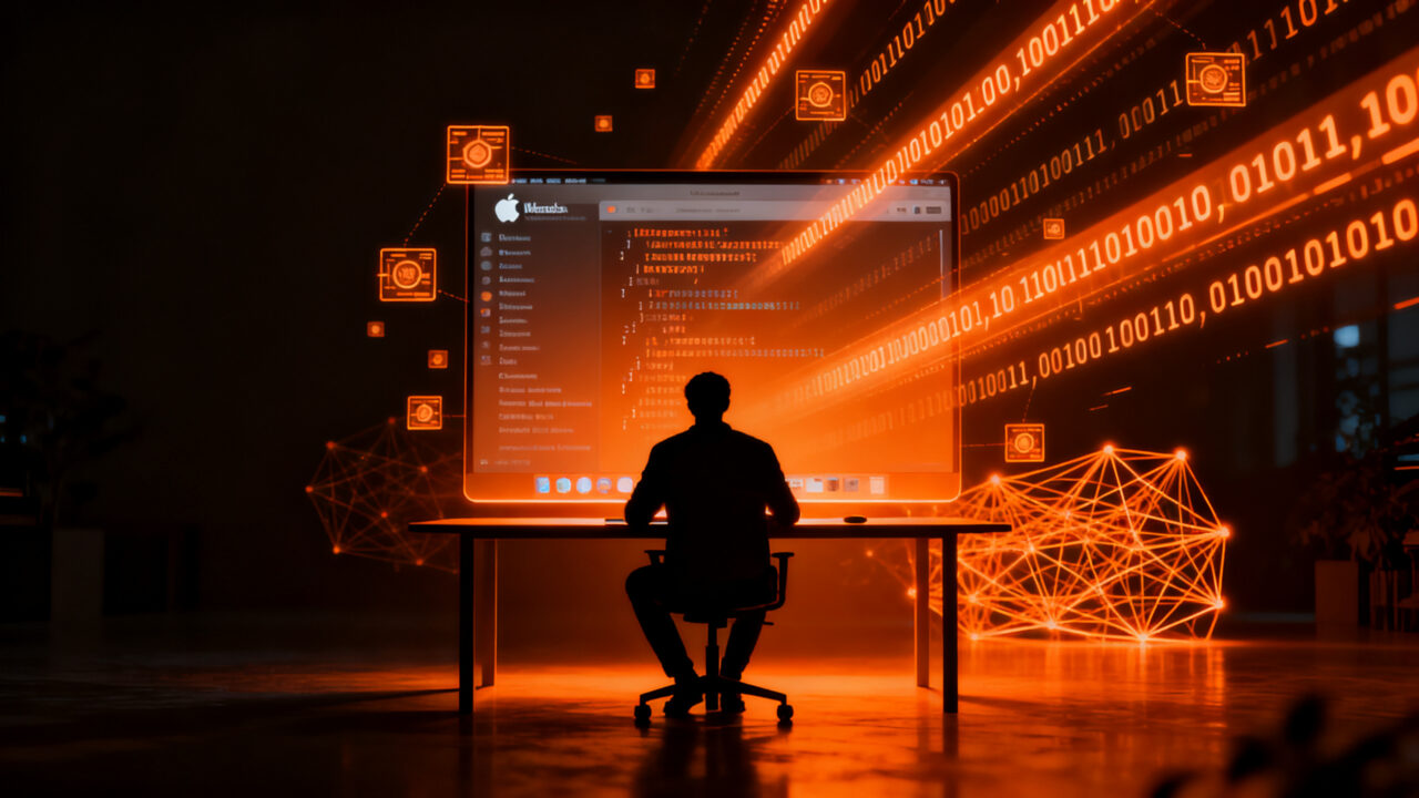 Investigador de ciberseguridad analizando vulnerabilidades de macOS con IA, representando los riesgos de seguridad en startups.