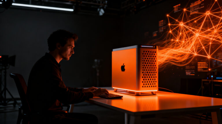 Apple Mac mini M6 y Mac Studio M5 Ultra para ejecución de inteligencia artificial local, optimizado para fundadores y desarrolladores.
