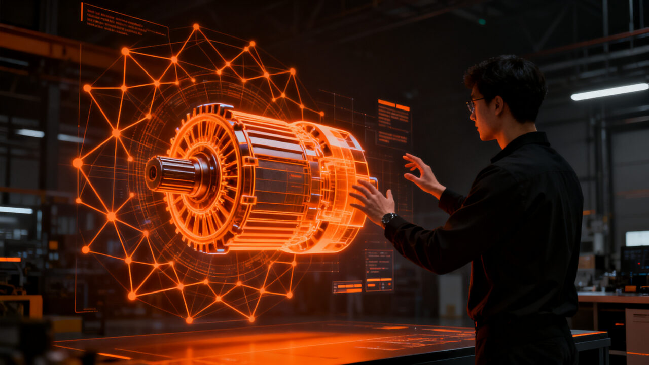 Startup de hardware Atlas Motion utilizando inteligencia artificial para el diseño de motores de alta eficiencia.