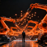Profesionales en una planta de manufactura inteligente con IA, representando la automatización industrial en Automation Fair 2026.