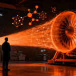 Investigación sobre biocombustible de aceite de coco para aviación sostenible, representando el avance en tecnología deeptech.