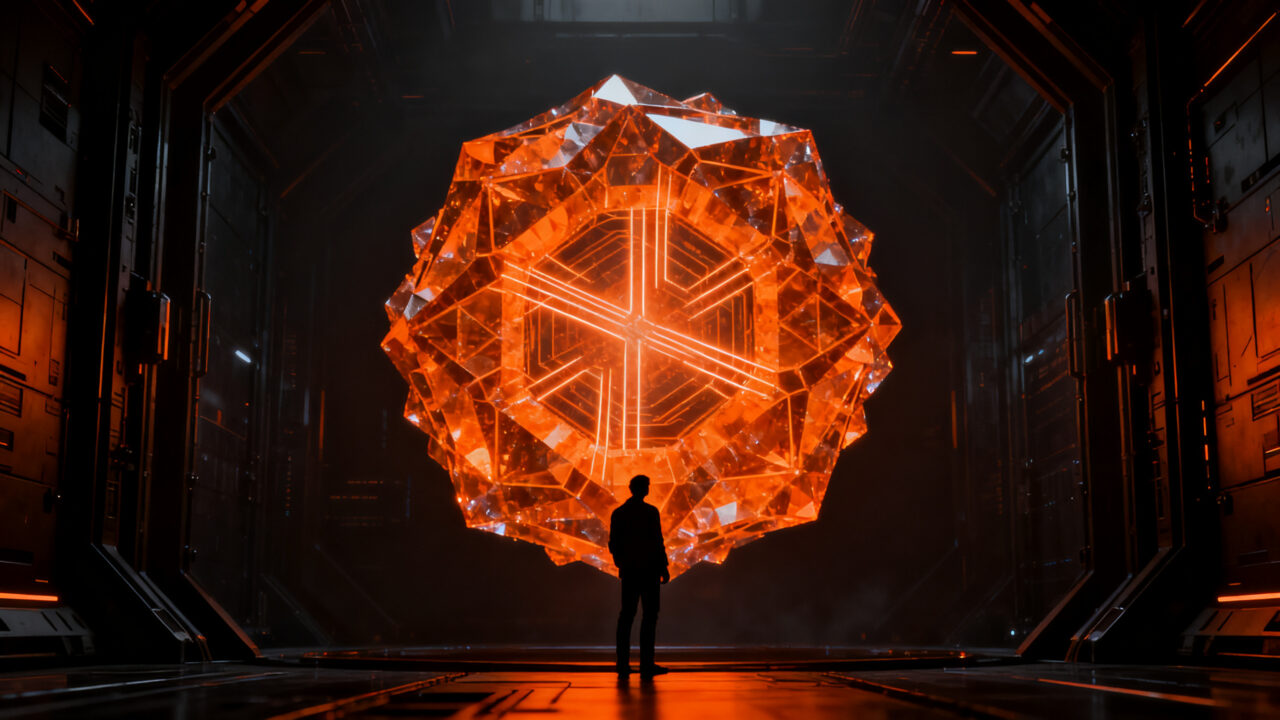 Transacción de Bitcoin resistente a computación cuántica ejecutada por StarkWare, simbolizando la seguridad criptográfica del futuro.