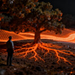 Bosque de encinas en el valle del Palancia actuando como infraestructura verde contra los efectos de las DANAs en Valencia.