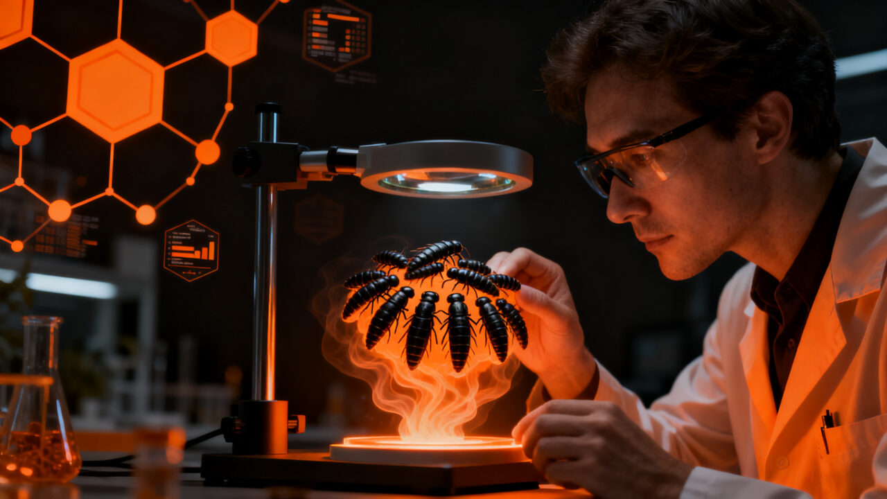 Biotecnología en acuicultura: startup chilena ByBug utiliza larvas para producir proteínas terapéuticas.