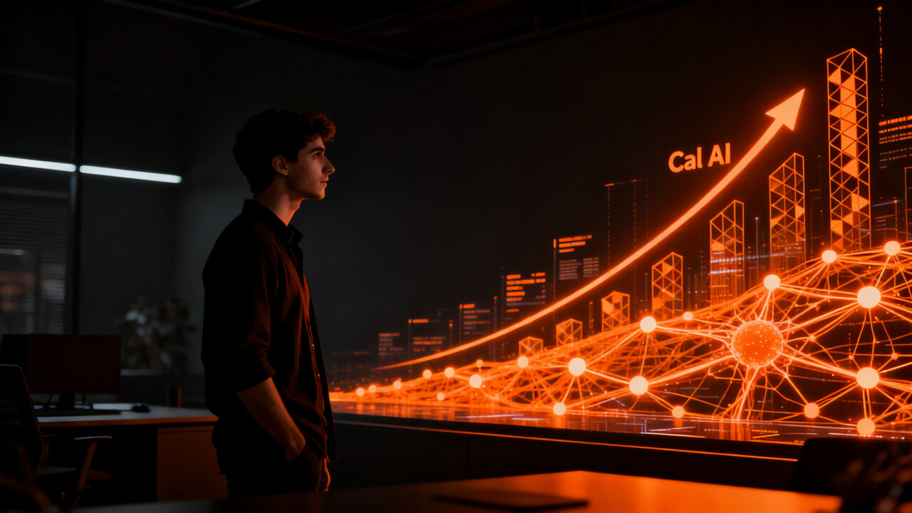 Zach Yadegari, fundador de Cal AI, liderando una startup de IA de alto crecimiento en el sector del bienestar digital.