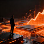 Análisis de mercado tech con acciones de semiconductores e IA destacando el crecimiento de Cedears para emprendedores.