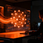 Profesional trabajando con agentes de IA de OpenAI para automatización de tareas en ChatGPT Work.