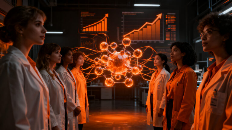 Mujeres científicas y founders de biotech liderando la innovación y levantamiento de capital en startups de deeptech.