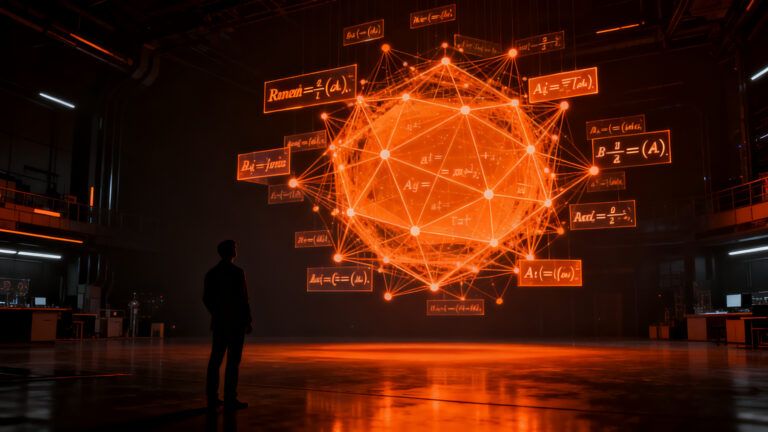 Investigador analizando estructuras matemáticas complejas mediante inteligencia artificial para resolver la hipótesis de Riemann.