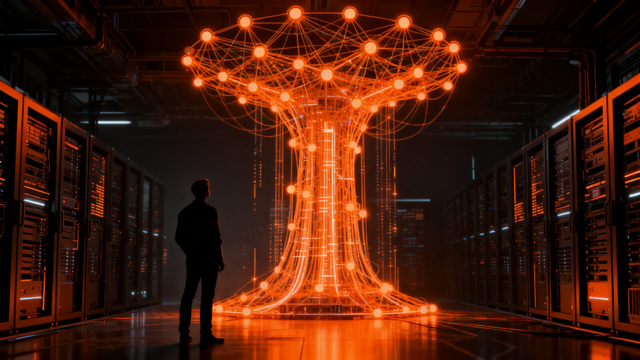 Infraestructura de agentes de IA de Cloudflare para startups y desarrollo tecnológico, representando el futuro de la automatización inteligente.