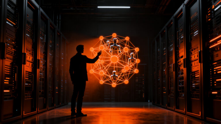 Confianza y gobernanza de datos en la era de la IA, emprendedores protegiendo activos digitales frente a riesgos de shadow AI.
