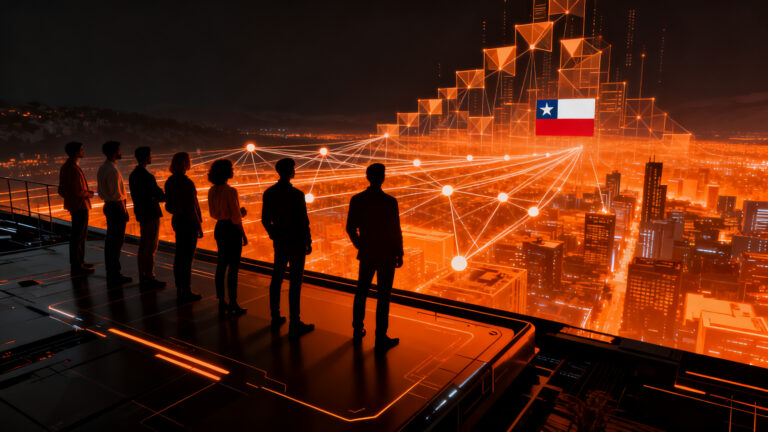 Startups chilenas seleccionadas por Corfo para programas de escalamiento, representando innovación, fondos públicos y crecimiento tecnológico.