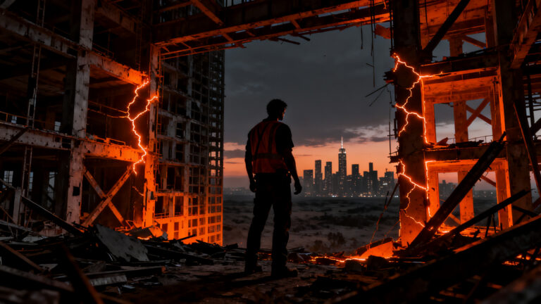 Crisis en el sector constructor de Colombia tras el terremoto de agosto de 2026, mostrando los retos de la reconstrucción y la contracción industrial.
