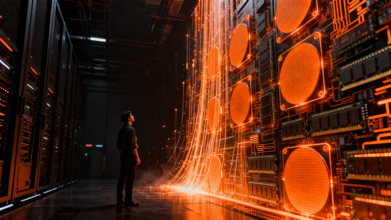 Crecimiento exponencial de CXMT en el mercado de semiconductores e inteligencia artificial, simbolizado por arquitectura de memoria avanzada.