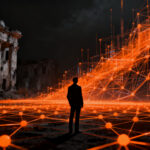 Concepto de infraestructura descentralizada DePIN y modelos de negocio cripto frente a desafíos del mercado.