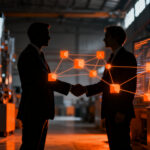 Empresarios en networking industrial en Torreón buscando oportunidades de negocio B2B y proveedores.