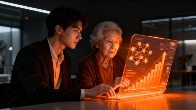 Iniciativa de Entel Fondo 55+ para reducir la brecha digital en adultos mayores en Chile, promoviendo la inclusión tecnológica.