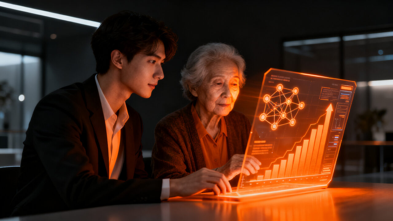 Iniciativa de Entel Fondo 55+ para reducir la brecha digital en adultos mayores en Chile, promoviendo la inclusión tecnológica.