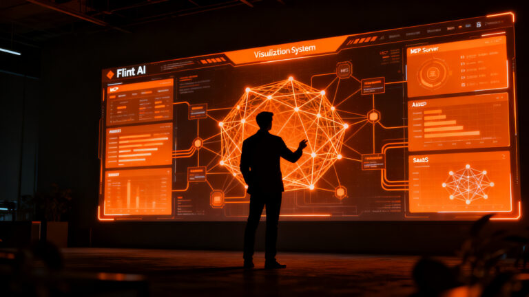 Visualización de datos con Flint de Microsoft para agentes de IA en dashboards SaaS.