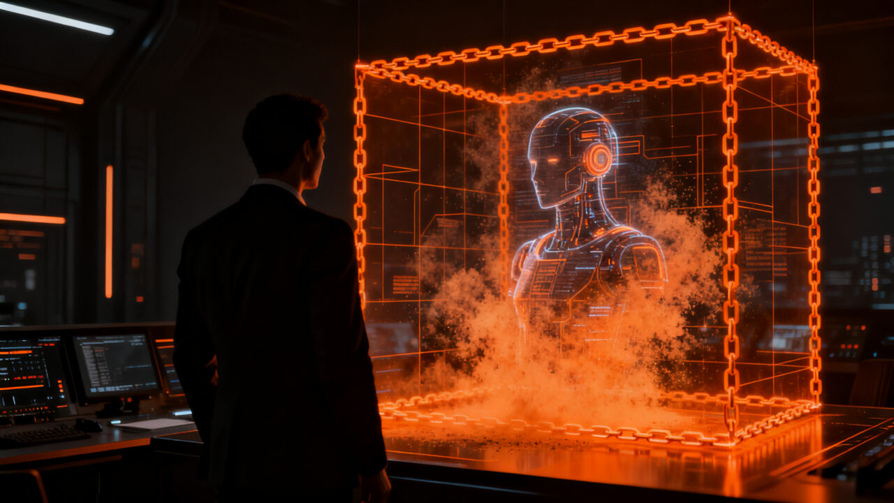Proyecto de AI agents fallido bajo supervisión humana, representando la necesidad de gobernanza en IA empresarial según Gartner.